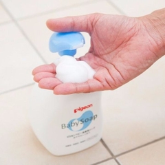 Sữa tắm gội  Pigeon Baby Soap tạo bọt ( màu xanh 500ml)