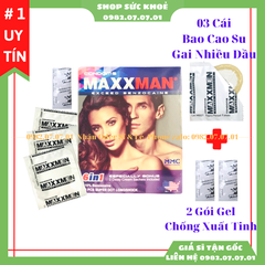 Bao Cao Su Cao Cấp MaxMan 5in1 ( Combo 5 Hộp x 3 cái)