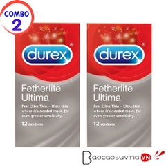 Bao cao su Durex Fetherlite Ultima (Combo 02 hộp x 12 cái)