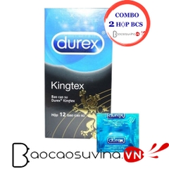 Bao cao su Durex Kingtex ( Combo 2 hộp x 12 cái )