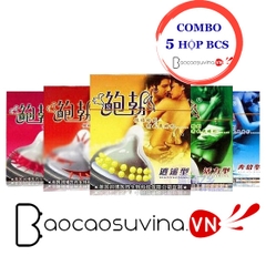 Bao cao su Runbo ( Combo 5 hộp x 5 kiểu )