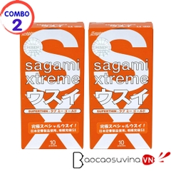 BAO CAO SU Sagami Xtreme SupperThin ( Combo 2 hộp x 10 cái)