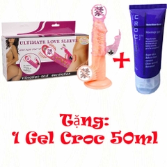 Combo Bao Cao Su Đôn Lưới Rung - Tặng 1 Gel Croc 50ml