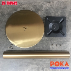 chân bàn mạ vàng bằng inox