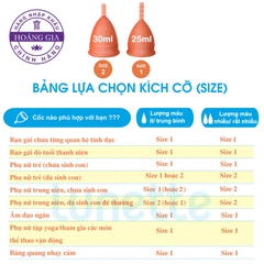 Cốc nguyệt san Lunette NK Phần Lan - Thay thế BVS (Cam, hộp vuông)