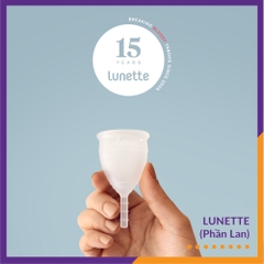 Cốc nguyệt san Lunette NK Phần Lan - Thay thế BVS (Trong, hộp vuông)