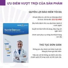 Bảo hiểm Sức khỏe quốc tế Bảo Việt InterCare - Nội trú & Ngoại trú / Health Insurance