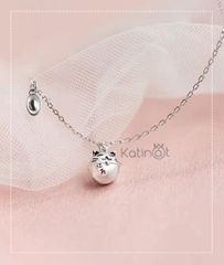 Lắc tay bạc treo mèo ú và thỏi vàng