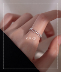 Nhẫn bạc trơn sang chảnh