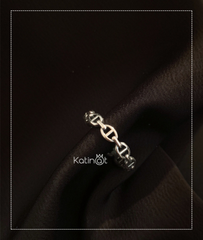 Nhẫn bạc trơn sang chảnh