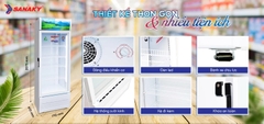 Tủ đông inox cánh kính Sanaky VH-5099K