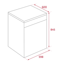 Máy rửa chén Teka DFS 76850 SS 114260012