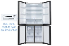 Tủ lạnh Aqua Inverter 469 lít Multi Door AQR-M536XA(GB)
