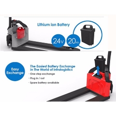 Xe nâng tay điện 1.2 tấn bình LITHIUM hiệu SINOLIFT model EPT12-EZ