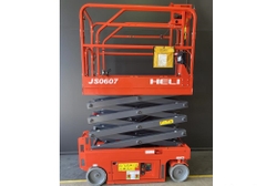 Xe nâng người cắt kéo hiệu Heli Interlift  Model JS0607,  nâng cao 6m , hàng mới 100 %