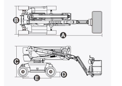 Xe nâng người Boomlift hiệu Dingli, Model BA16CRT, D Series