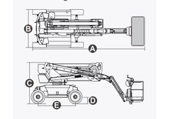 Xe nâng người Boomlift hiệu Dingli, Model BA18CRT, D Series