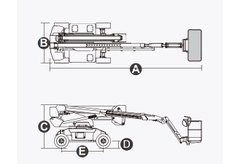 [Báo giá] Xe nâng người Boomlift hiệu Dingli, Model BA20CRT, D Series, cập nhật 2024