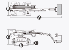 Xe nâng người Boomlift hiệu Dingli, Model BA22CERT, D Series