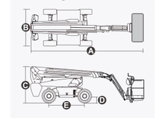 Xe nâng người Boomlift hiệu Dingli, Model BT16CRT, D Series