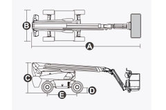 Xe nâng người Boomlift hiệu Dingli, Model BT18CRT, D Series