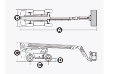 Xe nâng người Boomlift hiệu Dingli, Model BT26HRT, M Series