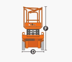 Xe nâng người Scissor lifts, hiệu Dingli model JCPT0608DCH