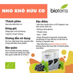 Nho Khô Hữu Cơ (Phơi nắng)