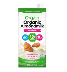 [Orgain] Sữa hạnh nhân protein hữu cơ không ngọt 946mL