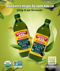 [Bragg] Dầu Extra Virgin Olive Ép Lạnh Hữu Cơ