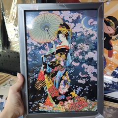 Khung tranh A4 ảnh ép plastic