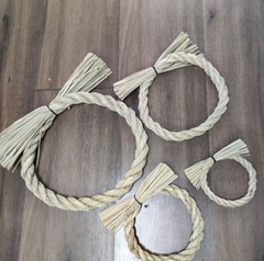 Vòng rơm Shimenawa trang trí Tết Nhật (chỉ vòng rơm)