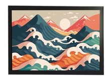 Khung tranh A4 ảnh ép plastic