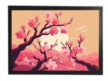 Khung tranh A4 ảnh ép plastic