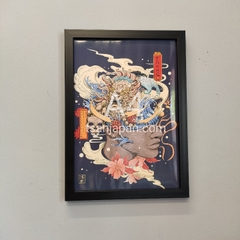 Tranh A4 khung đen không mặt kính