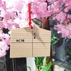 Bảng Gỗ Ema Nhật 2 mặt trơn dùng viết nguyện vọng truyền thống Nhật