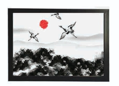 Khung tranh A4 ảnh ép plastic ko mặt kính