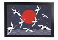 Khung tranh A4 ảnh ép plastic ko mặt kính