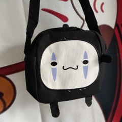 Túi đeo Vô Diện hoạ tiết Nhật xinh xắn vải bố in hình