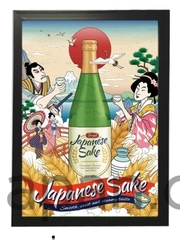 Khung tranh A4 ảnh ép plastic ko mặt kính