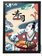 Khung tranh A4 ảnh ép plastic ko mặt kính