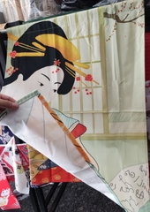 Màn rèm noren Nhật 60x80 1 MẢNH (chưa kèm thanh)