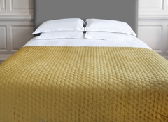 SB Bedspread cao cấp HALO 140X240CM ANTIQUE GOLD 1223A