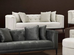EICHHOLTZ Lounge Sofa Cesare right granite grey 111399