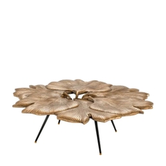 EICHHOLTZ Bàn cà phê Coffee Table Ginkgo vintage brass finish 113154