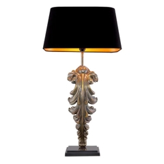 EICHHOLTZ Đèn bàn Table Lamp Beau Site vintage brass finish incl black shade