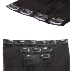 Tóc Giả Kẹp Phím Cao Cấp - Bộ Phím 2 Kẹp Tóc Thật 100%