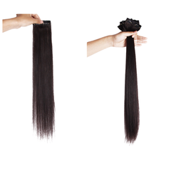 Tóc Giả Kẹp Phím Cao Cấp - Bộ Phím 2 Kẹp Tóc Thật 100%