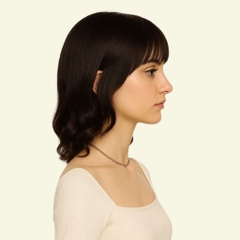 Tóc Giả Che Hói Nữ - Mái Thưa Siêu Da 3D Xoăn Lọn Dài 35cm | Wina