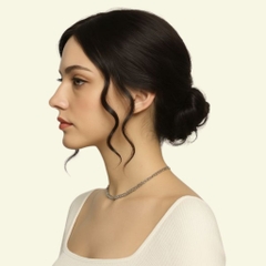 Tóc Giả Che Hói Đỉnh Đầu Nữ - Hai Mái Siêu Da 3D Dài 35cm Uốn Xoăn | Wina